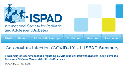 Summary Of Recommendations Regarding Covid-19 In Children With Diabetes